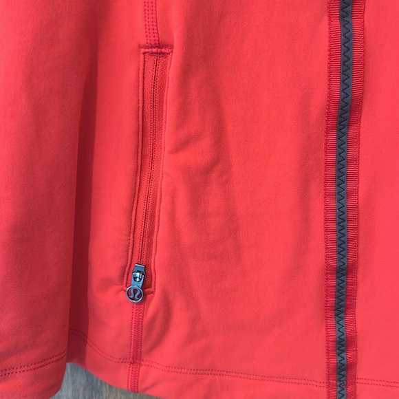 Lululemon Bright Red Pullover Zip Top Running Jacket - Picture 8 of 13